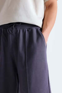 Pantalones Cortos Bermuda Plisados de Color Sólido para Hombre, Cintura Media Elástica, Estilo Casual, Tejido de Algodón Transpirable de Secado Rápido con Cierre de Cremallera - Product Image 2