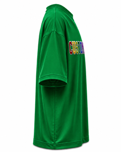 Camiseta de Manga Corta Verde para Hombre con Logotipo Personalizado, 100% Algodón Jersey, Cuello Redondo, Diseño con Letra Impresa en la Parte Delantera, Corte Regular Informal - Product Image 3