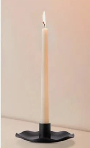 Support de bougie conique en métal festonné moderne OEM, finition noire artisanale, centre de table pour décoration de fêtes - Product Image 6