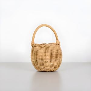Petits paniers en rotin de qualité supérieure pour fleurs, panier en osier tissé vintage avec poignée - Product Image 4