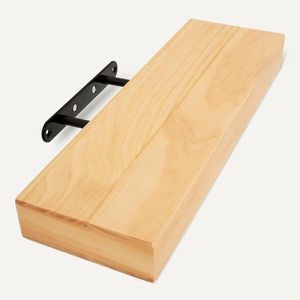 Set di 3 Mensole Galleggianti in Legno di Pino 40x13x4.6 cm, Finitura Naturale, Mensole Espositive - Product Image 5