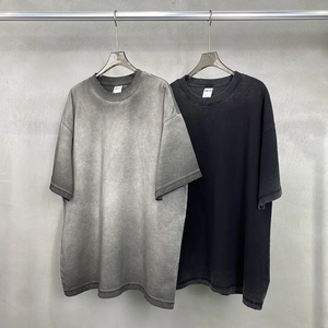 Cotton Men <b>Drop</b> Shoulder Vintage Stone <b>Acid</b> Wash - Product Image 6