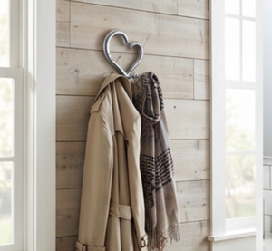 Premium Heart Shape Metal Wall <b>Hooks</b> Mirror Polished Finish Novelty Design For Indoor Use Anti Rust Feature Stylish Home Decor - Product Image 3