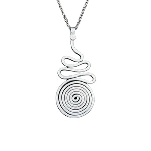 New Design Stainless Steel <b>Pendant</b> Men Fashion Jewelry Necklace Silver <b>Charms</b> Chain Energy Gift Box Authenticity Card - Product Image 1