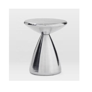 Table d'appoint en aluminium pilier or unique traditionnel pour cuisine salon pour café boisson Snack décor à la maison chambre métal - Product Image 6