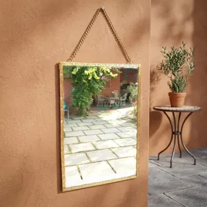 ARTISAN DESIGN Espejo de Pared Rectangular con Marco de Latón Decorativo Moderno para Decoración del Hogar - Product Image 4