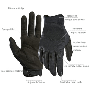 Full <b>Finger</b> Racing motocross Gloves Non-Slip Breathable Mesh Outdoor Unisex Adjustable Motocross <b>Bike</b> Racing Gloves - Product Image 1