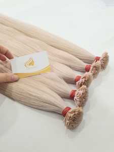 Extensions de cheveux vierges vietnamiens Remy 100% kératine italienne à pointes plates, 8-32 pouces, couleur claire, pré-collées, style ondulé - Product Image 5