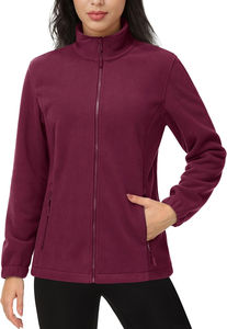 Veste softshell personnalisée pour femme en polaire, coupe-vent, respirante, thermique, avec fermeture éclair, pour la randonnée, le camping, le ski, broderie - Product Image 2