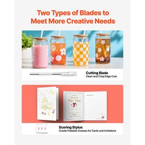 Macchina da Taglio Vinile con Rilevamento Automatico dei Bordi, Due Lame e Compatibilità con Software di Taglio per Forniture Artigianali - Product Image 6