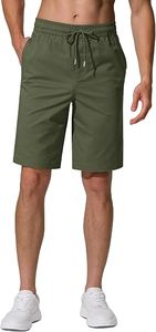 Men's Cotton Blend Casual <b>Shorts</b> Breathable Quick Dry Elastic Waist Streetwear Fitness Bermuda <b>Shorts</b> - Product Image 6