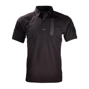 Chemise tactique d'extérieur pour homme, à séchage rapide, tricotée, respirante, décontractée, à manches courtes, unie, avec fermeture éclair, anti-humidité, brodée - Product Image 5