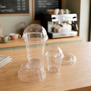 Vente en gros de gobelets jetables QUANG QUAN, gobelets en plastique PP transparents de 95 mm avec couvercle, 12/16/22 oz pour le café - Product Image 1