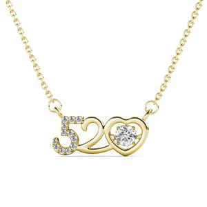 Ciondolo Sweety 520 Daisini Impreziosito da Cristalli Swarovski Regalo Romantico Ti Amo Collana con Ciondolo Placcato Oro per Donna - Product Image 5