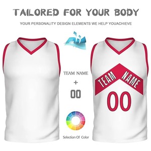 Maillots et shorts de basketball personnalisés pour hommes, imprimés par sublimation, design réversible, couleur et logo personnalisables, maille respirante - Product Image 5