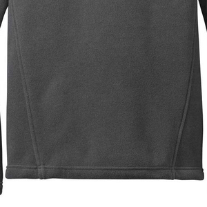 Chaqueta de Forro Polar Gris Oscuro para Hombre, Cuello Alto, Casual, Invierno, Resistente al Viento, Transpirable, con Cierre y Bolsillo Frontal - Product Image 1