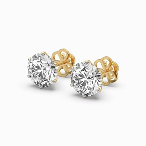 Conjunto de Joyería Fina de Lujo con Colgante y Aretes de Oro de 14K con Diamante Cultivado en Laboratorio de 3 Quilates, Corte IGI D VVS2 para Mujer - Product Image 6