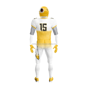 Ensemble de maillots de football américain professionnel Logo personnalisé Nom de l'équipe Impression par sublimation complète OEM ODM Prix d'usine - Product Image 6