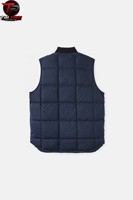 Gilet utilitaire matelassé unisexe personnalisable, col côtelé, fermeture éclair intégrale, double poche avant, décontracté, respirant, imprimé, pour l'extérieur et le voyage