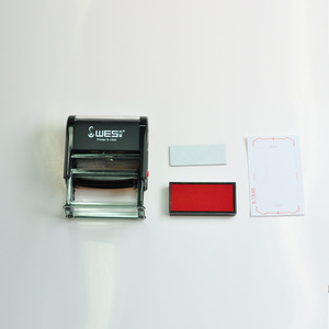 Wes tự-mực tem tự động tem Máy sellos tự động đánh số con dấu ngày niêm phong hình chữ nhật 15*40 mét - Product Image 4