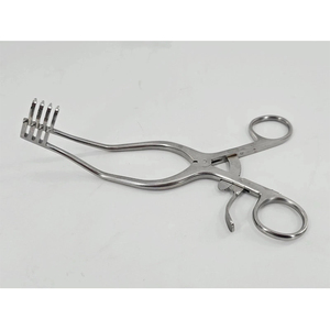 Écarteur auto-serrant 4x4 à pointes courbées 20 cm, manuel, en acier inoxydable, instrument chirurgical pour la chirurgie générale - Product Image 5