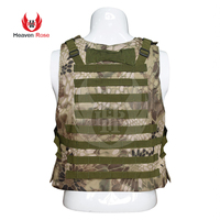 Gilet porte-plaques MOLLE camouflage multi-poches réglable pour homme, idéal pour le paintball et les activités sportives en extérieur