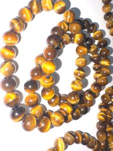 Bracelet Manchette Ajustable Rond en Œil de Tigre Jaune Naturel de Haute Qualité pour Hommes et Femmes, Pierres Précieuses Gigli Rigli du Rajasthan - Product Image 5