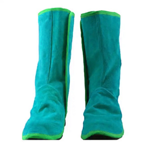 Couvre-chaussures de soudeur en cuir de vachette pleine fleur ignifuge de qualité supérieure, certifiés CE, antistatiques et résistants à la chaleur jusqu'à 1000°C - Product Image 2