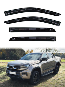 2022 trên Volkswagen amarok Phi Hành Đoàn Cab xe làm lệch hướng Acrylic cửa sổ <span class=keywords><strong>Visor</strong></span> đôi băng dính mặt trời mưa bảo vệ cửa <span class=keywords><strong>Visor</strong></span> Vent bóng râm - Product Image 2