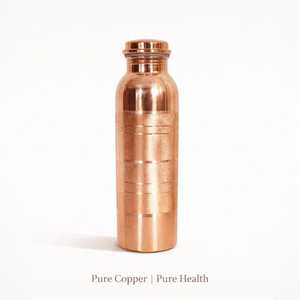 Pure Copper 500ml Leak-Proof <b>Water</b> <b>Bottle</b> Wholesale Handmade Metal with Lid Custom Logo Personalized Gift Cup for Customers - Product Image 3