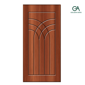 ประตูห้องไม้เนื้อแข็ง GA-23L Scandivan ดีไซน์ลายโค้งร่อง สำหรับวิลล่า จากโรงงานโดยตรงในมาเลเซีย - Product Image 1