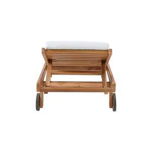 Tumbona Moderna de Madera de Teca Sólida Indonesia para Exteriores, Resistente a la Intemperie, Ideal para Hoteles y Resorts junto a la Piscina - Product Image 6