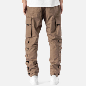 Men Tactical Cargo Pants <b>Elastic</b> Waist Outdoor Hiking Hunting <b>Work</b> <b>Trousers</b> Durable Multi Pocket Cargo Pants Men - Product Image 3