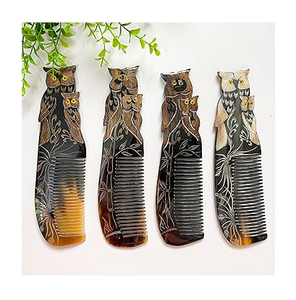 Peigne 100% corne de buffle, taille personnalisée et en promotion, artisanat 100% naturel, peigne durable pour le soin de la barbe, outil de toilettage naturel fait main - Product Image 4