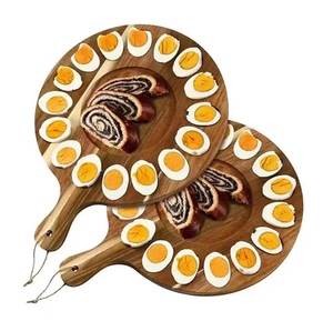 Porta Huevos de Madera de Primera Calidad con 12 Compartimentos para Huevos Rellenos, Bandeja para Servir, Hecho a Mano - Product Image 4