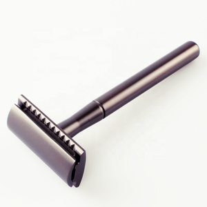 Maquinilla de Afeitar de Seguridad Reutilizable para Hombre, de Acero Inoxidable, de Doble Filo, Manual, para Recortar la Barba y Eliminar el Vello Facial - Product Image 1