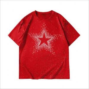 T-shirt en coton de haute qualité à épaules tombantes, impression graphique personnalisée, faible MOQ, streetwear oversize, mode décontractée, haut unisexe. - Product Image 2