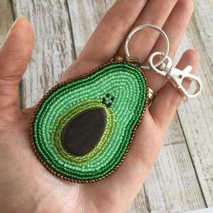 Floral Embroidery Seed Beaded Keychain Lightweight Keyring Handmade Charm For <b>Keys</b> Bag Gift Ethnic <b>Key</b> <b>Holder</b> Statement Piece - Product Image 5