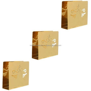 Porte-serviettes en métal à motifs roses élégants, support de stockage de serviettes, support de mouchoirs - Product Image 5