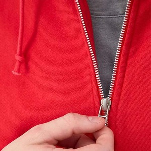 Sweat-shirts pour hommes en coton 100% de haute qualité avec impression de logo personnalisé, rouge avec fermeture éclair, broderie personnalisée, polaire, hiver, taille personnalisée - Product Image 6