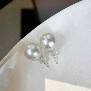 <b>Edison</b> S925 Silver Ring & Pearl Earrings Wholesale 10-11mm White Round Freshwater Pearls with Strong <b>Light</b> & Fine Flaws - Product Image 4