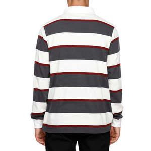 <b>Men's</b> <b>Long</b> <b>Sleeve</b> Rugby <b>Polo</b> <b>Shirt</b> Eco-Friendly Cotton Turn-down Collar Regular Fit Rugby <b>Shirt</b> Button Closure <b>Shirt</b> For <b>Men</b> - Product Image 5