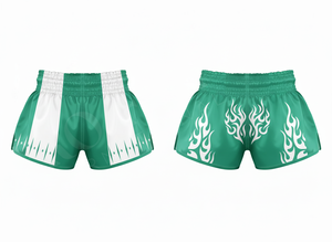 Shorts de Muay Thai respirants taille haute en satin pour entraînement professionnel de kickboxing et de combat, grande taille - Product Image 5