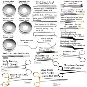 Juego de 28 Instrumentos de Cirugía Plástica Azicon para Rinoplastia, Osteótomos de Acero Inoxidable, Cinceles, Limas, Pinzas, Tijeras - Product Image 2