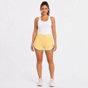 Shorts Deportivos para Mujer Dravelle Club, Color Durazno, Transpirables, Ecológicos, de Spandex/Algodón, con Cintura Ajustable con Cordón, Estilo Casual - Product Image 6