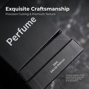 Custom Eco-Friendly Biodegradable Rigid Perfume Packaging <b>Box</b> Magnetic Closure Flip Paperboard Sponge Lining EcoRev Brand UV - Product Image 2