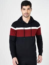 Sweat à capuche en polaire contrasté multi-panneaux |   Pullover streetwear sur mesure coupé et cousu |   Fabricant de vêtements en mélange de coton de qualité export - Product Image 2