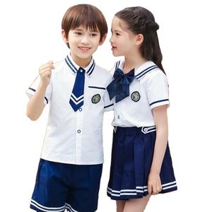 ชุดเครื่องแบบนักเรียนมัธยมปลายเสื้อโปโลกางเกงขาสั้นดีไซน์สำหรับคอลเลกชันเสื้อผ้าโรงเรียน - Product Image 2