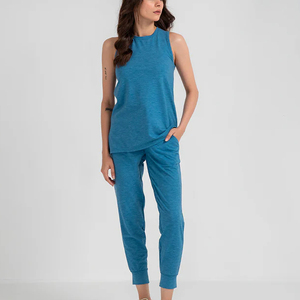 Débardeur de sport fitness et yoga, design dos en Y, sexy, pour entraînement, avec logo personnalisé, tricoté uni et respirant - Product Image 5