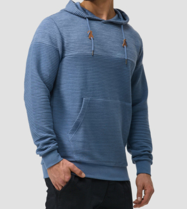 Sweat à capuche zippé pour homme, doublure polaire, mélange de coton, fermeture éclair intégrale, coupe oversize, respirant, veste d'hiver, vêtements de sport décontractés, confortable et durable - Product Image 3